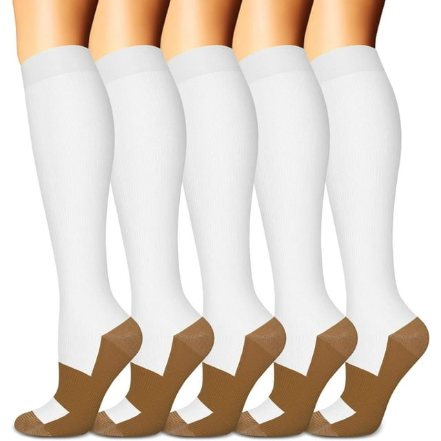 GHSDFBB 6 Pairs Compression Socks for Women & Men Circulation, 20-30mmHg is Best Support for Running,Athletic,Sports