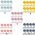 thumbnail image 4 of Guardurnaity Paquete de 8 cordones largos de graduación en azul claro y blanco para cordones de honor de graduación 2025. Disfraces de disfraces A, 4 of 6