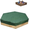 thumbnail image 2 of Cubierta de caja de arena Yuarrent de tela Oxford impermeable para exteriores verde 140 * 110, 2 of 6