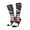 3 Black, variant on Women Crew Soft Moisture-wicking Socks Patriotic Boxing Bear Art Pattern Design Cotton Socks, One Size fit All