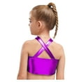 thumbnail image 6 of iiniim Girls 2 Piece Dance Outfits Sparkly Sequins Crop Top with Mini Skirt Jazz Latin Ballroom Dancewear Purple 10, 6 of 7