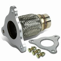 DNA Motoring FXP-CCOB05 Chevy/Saturn/Pantiac 2.25" 3-Bolt Exhaust Catalytic Converter Repair Flex Pipe - 2.2L L61 LAP 2.4L LE5