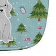 thumbnail image 3 of Christmas Bedlington Terrier Blue Baby Bib, 3 of 3