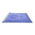 thumbnail image 2 of Ahgly Company Machine Washable Indoor Rectangle Abstract Blue Contemporary Area Rugs, 8' x 12', 2 of 4