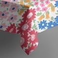 thumbnail image 5 of Vibrant Mixed Pioneer Flower Pattern Square Tablecloth,Waterproof Square Table Cover,Wipeable Spillproof Washable Table Cover for Home Kitchen Party Decor 42"X42"(107x107cm), 5 of 6