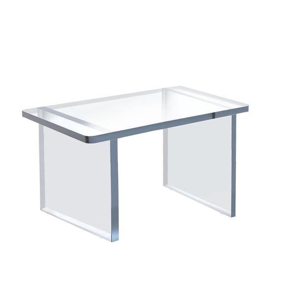Clear Acrylic 11.75"W x 7.75"D x 8"H 1/2" Thick Deluxe Riser w/Bumpers