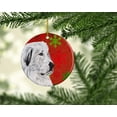 thumbnail image 2 of Carolines Treasures SC9762CO1 Great Pyrenees Red Snowflakes Holiday Ceramic Ornament, 2 of 2