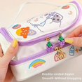 thumbnail image 2 of Big Capacity Pencil Case Portable Zipper Pencil Pouch Double Zipper Storage Bag Cute Handheld Stationery Bag Creative Stationery Pencil Bag For Teenag, 2 of 4