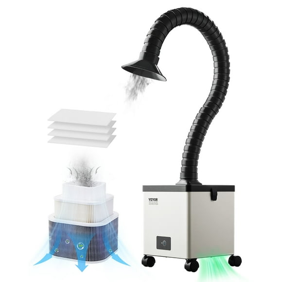 VEVOR Solder Fume Extractor 85W Brushless Soldering Smoke Absorber & 3-Stage Filters