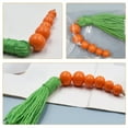 thumbnail image 6 of Orange Wooden Bead Garland with Tassel Pendant for Home Decoration 2 Pieces Easter decor, 6 of 8