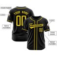 thumbnail image 2 of Men Custom Baseball Printed Name Sport Shirts For Athletic Wear Yellow 5XL, 2 of 2