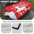 thumbnail image 5 of Yuyamidu Reindeer Golf Cart Seat Covers with Pockets, Merry Christmas Golf Cart Towel Seat Covers Blanket for Club Car, Red Club Car Accessories for 2 Passenger, 5 of 7