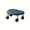 Blue, variant on 360° rotating mobile stool - Pulley low stool, waterproof modern open rolling foot stool with wheels, suitable for home, bathroom, bedroom, dormitory - multi-functional rolling seat