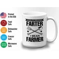 thumbnail image 3 of Farmer Mug White 15oz - Worl'Ds Greatest Farter I Mean Farmer - Farm Market Tractor Biodegradable Environmetal Friendly, 3 of 7