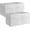White, variant on StorageWorks Storage Cubes, 13-inch Leather Bins with Handle, Cube Organizer Baskets for Shelves and Closet, Collapsible Storage Bins, 4-Pack, White