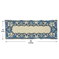 thumbnail image 6 of White Blue Embroidered Beaded Table Runner for Dining Coffee Table Scratch Heat Stain Resistant Charger Kitchen Decor Durable - Fall Autumn Thanksgiving Holiday - 13x54 inch, 6 of 6