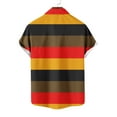thumbnail image 6 of JXMVOJ Men's Casual Summer Breathable Polyester Shirt, Stripe Print Short Sleeve Button-Up with Turndown Collar, Lightweight Anti-Shrink Fade Resistant Design for Outdoor Daily Casual Tops, 6 of 6