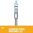thumbnail image 3 of Dremel 443-02 1/2 In. Carbon Steel Brushes (2 Pack), 3 of 3