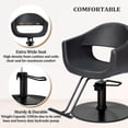 thumbnail image 6 of UBesGoo Barber Chair, Heavy Duty Hydraulic Salon Styling Chair, 360° Swivel with Footrest, Black, 6 of 8
