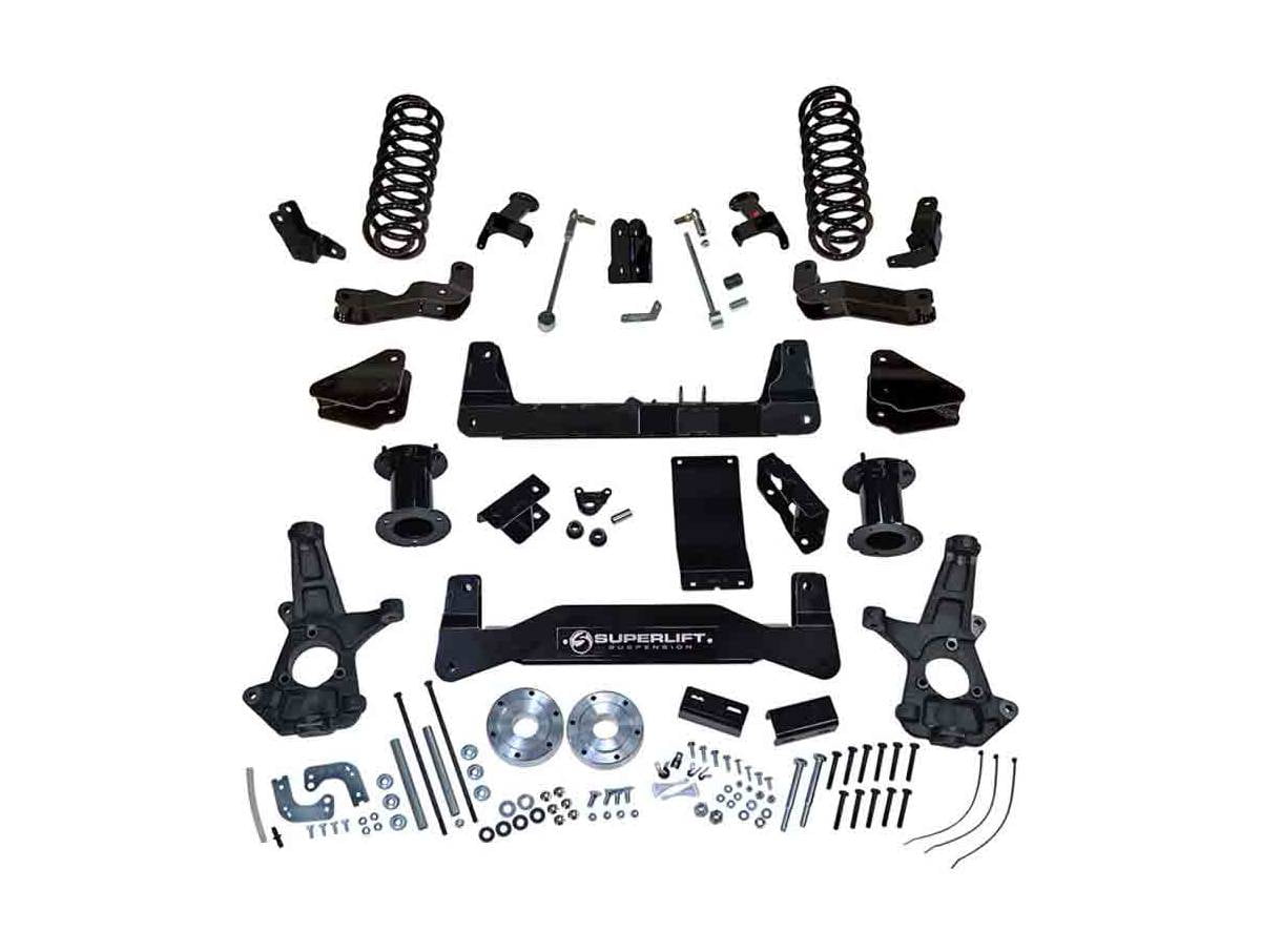 Superlift by RealTruck 6.5" Lift Kit |Complete Lift Kit with Front Strut Spacers & Rear Fox 2.0 Series Shocks|K162F|Compatible with 2007-2013 Chevrolet Silverado/GMC Sierra 1500 4WD