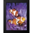 thumbnail image 2 of Henry, Lola 12x14 Black Modern Framed Museum Art Print Titled - Jeweled Fish I, 2 of 5