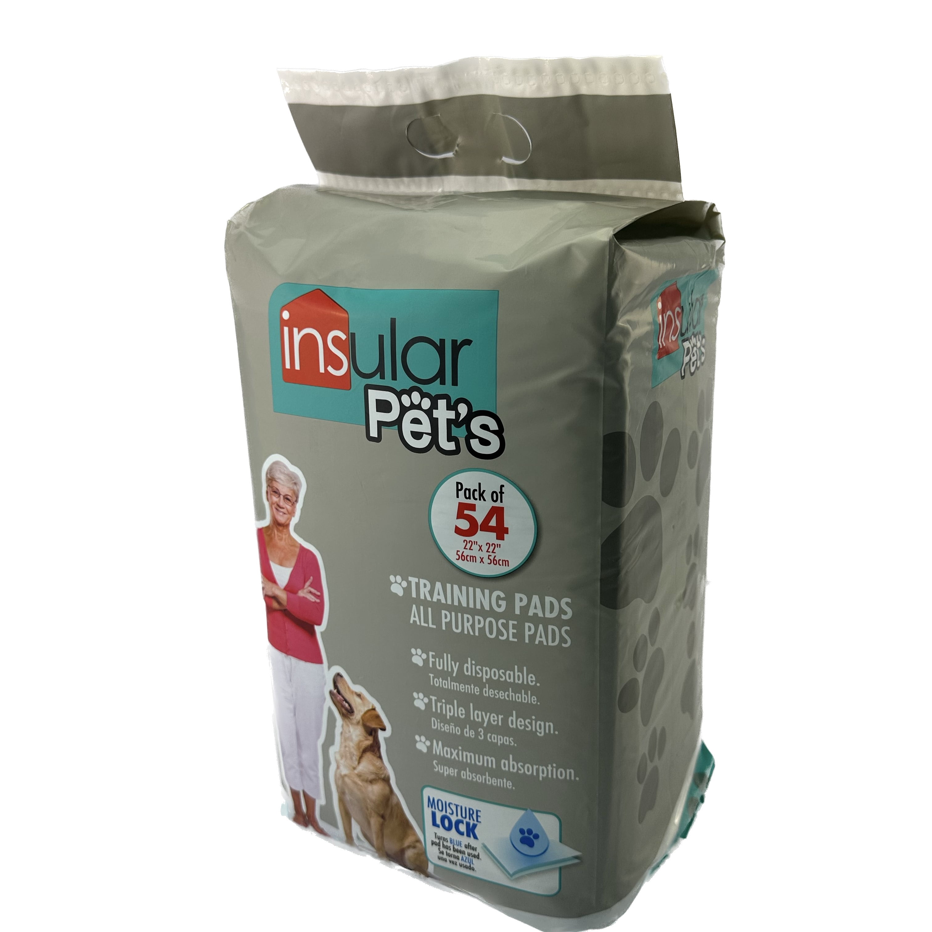 Insular Pets Dog Training Pads - 54 Pack