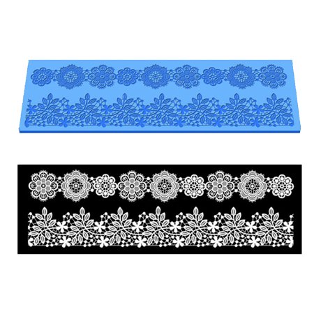 

Leaves Flowers Pattern Lace Silicone Mold for DIY Cake Brim Decor