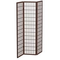 thumbnail image 2 of Oriental Furniture 6 ' Tall Window Panel Screen in Walnut, 2 of 2