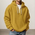 thumbnail image 2 of Bainana Men'S Half Zip Hoodie Long Sleeve Soft Hoody Solid Color Hooded Tops Casual Wear Fall Outfit Size Xl, 2 of 4