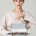 thumbnail image 4 of Bolso Hobo Shoowyees Evening Y2K Shiny Silver para mujer, 4 of 7
