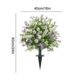 thumbnail image 4 of Sentmoon Artificial Plants Plants Decor Spring and Summer Artificial Imitation Rose Flowers for Ground Planting In Outdoor Gardens Courtyards and Porch Decorations, 4 of 7