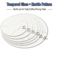 thumbnail image 6 of FFZ 20" inch Round Tempered Glass Table Top Marble White Dining Coffee, 6 of 13