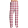 thumbnail image 3 of Garbnen Men's Plaid Pajama Pants Color Block Straight Leg Sleeping Pants for Men Drawstring Spring Summer Lounge Pants Men with Pocket, 3 of 6