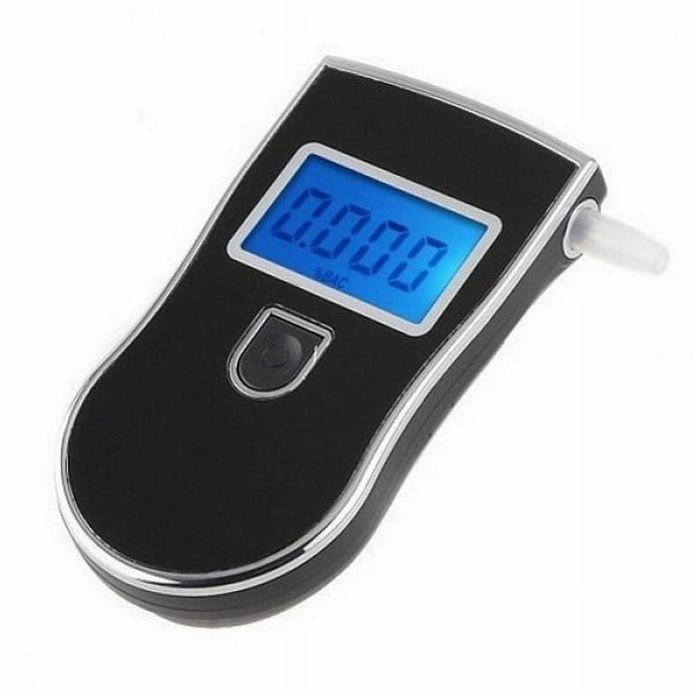 RUTIDA Alcohol Tester, Police Accurate Alcohol Meter with 12 Mouthpieces,  Professional Alcohol Tester, BAC Tester with LCD Screen, Blue Backlight :  : Automotive