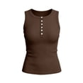 thumbnail image 6 of Blczomt Brown Blouse for Women Short Sleeve 2026 Shirt Summer Y2K Blouse for Women,XXL, 6 of 6