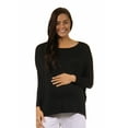 thumbnail image 2 of Women's Oversized Dolman Sleeve Maternity Top, 2 of 5