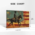 thumbnail image 4 of 8x12 inch Canvas Painting Art Running Cowboy & Usa Flag,Farmhouse Yard Canvas Decor Accessory,Living Room,Study,Lounge Home Wall Decor Art Prints,Modern Art Running Cowboy & Usa Flag Poster, 4 of 6
