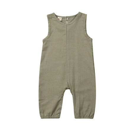 

Meihuida Newborn Baby Boys Girls Bodysuit Sleeveless Romper Jumpsuit Outfits