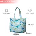 thumbnail image 4 of LightBlue Dinosaurs Eggs Palms Pattern Travel Tote Bags for Women Carry On,Large Weekender Bags for Women Travel,Multi Functional Duffle Bag for Work,Shopping,Sports, 4 of 5