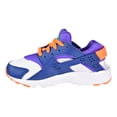 thumbnail image 4 of Nike Huarache Little Kid's Running Shoes White/Cone/Gym Blue 704949-111, 4 of 6