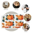 thumbnail image 6 of Fade-Resistant Pumpkins Fall Placemat Fall Landscape Placemat - 6Pack 17.7"x13" Minimalistic Design Playful Colors Autumn Leaves Durable Mats Decoration for Office Cafe Kitchen, 6 of 6