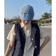 thumbnail image 4 of CoCopeaunt Denim Newsboy Cap for Women Men Retro Baseball Cap Sun Hat Blue Berets Comfy Lightweight Adjustable Outdoor, 4 of 6