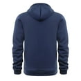 thumbnail image 4 of Long Sleeve Hoodies for Men with Zipper Pockets Fleece Lined Sweatshirts Mens Casual Solid Color Pullover Thermal Warm Athletic Workout Hoodie Tops, 4 of 5