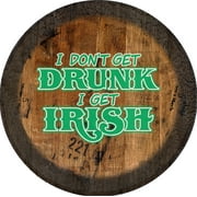 Not Drunk Iwish Iwish Pub Sign Large Oak Whiskey Barrel Wood Wall Decor