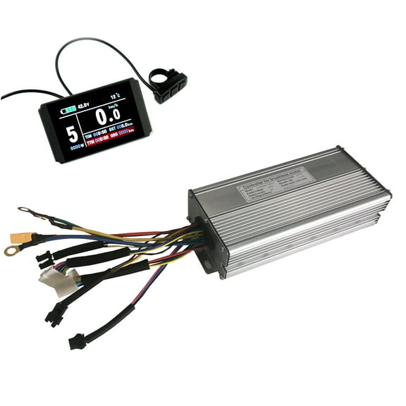 KT 40A Brushless DC Motor Ebike Controller LCD8H Colorful Display, Ebike Conversion Kit Accessories for 48V 2000W Ebike Kits