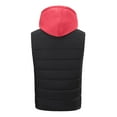 thumbnail image 6 of ZCFZJW Heated Vest for Men, Winter Hooded Heated Vests Outerwear for Men, Lightweight USB Electric Heated Clothing Vest with Dual Control 15 Heating Zones(Battery Pack Not Included) Red XXXL, 6 of 6