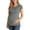 Gray, variant on Aofany Maternity Clothing Summer Women Maternity T-shirt Round Neck Short Sleeve Ruched Pregnant Tops