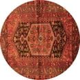 thumbnail image 1 of Ahgly Company Indoor Round Persian Orange Traditional Area Rugs, 5' Round, 1 of 1