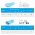 thumbnail image 3 of PRO 200Pcs Female & Male Fully Insulated Wire Terminals Connector Nylon Spade Cr, 3 of 3
