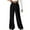 Black, variant on ABATAB Wide Leg Sweatpants for Women V Crossover High Waisted Baggy Pants Fashion Baggy Lounge Athletic Joggers Trousers